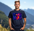 French Bulldog with Vibrant Colors with Sunglasses T-shirt