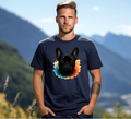 Black Cute Frenchie T-shirt