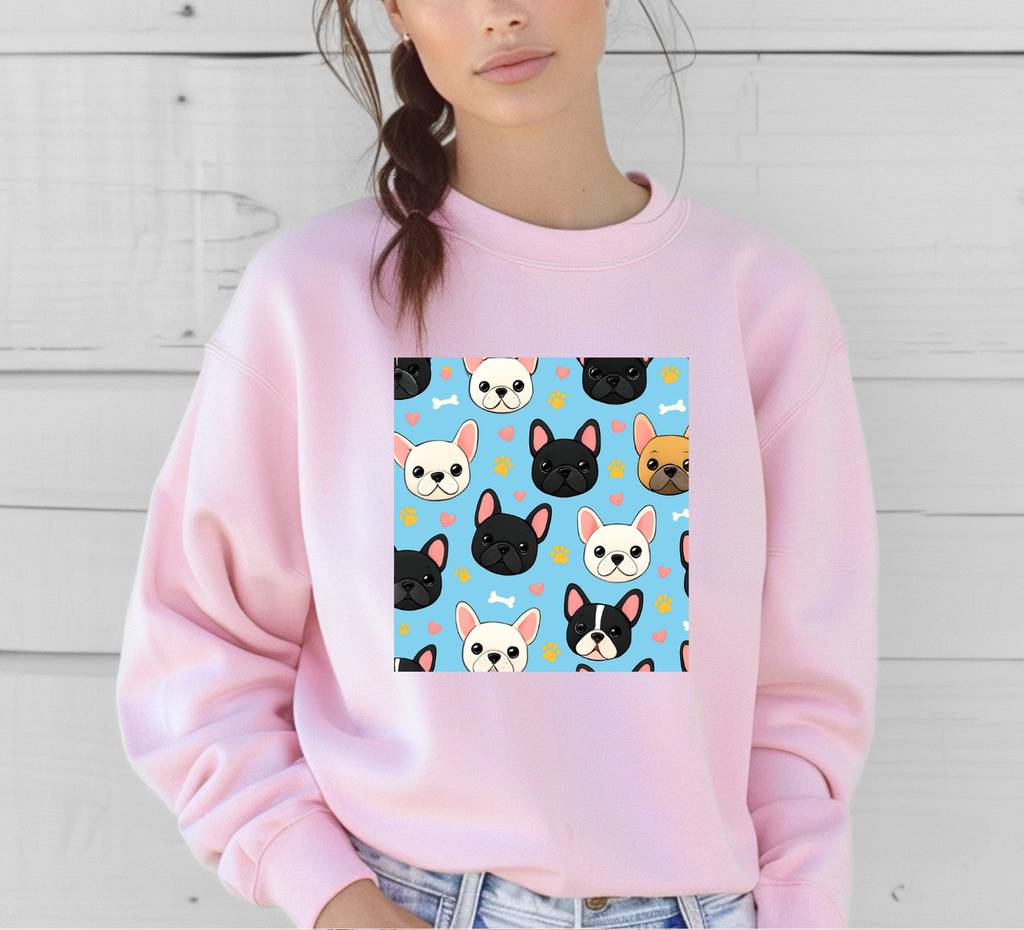 French Bulldogs Patterns Sweatshirts